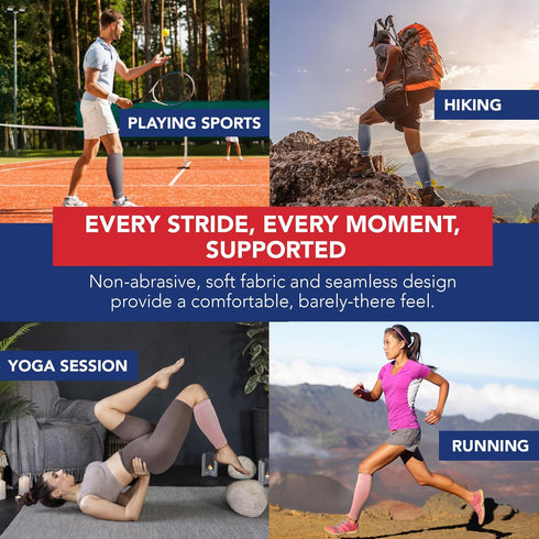 Dr. Arthritis Calf Compression Sleeve for Men and Women, Doctor-Developed Leg Compression for Shin Splint Relief