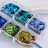 Laser Nail Art Sequins, 3D Irregular Multi-Shaped Glitter Flakes for Manicure Decoration, Nail Art Supplies Kit