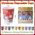 Sigilyer 120 9oz 10 Pcs Christmas Disposable Paper Cups Coffee & Tea Cup with Holiday Designs Christmas Hot Chocolate