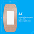 Care Science Waterproof Strong Strips Adhesive Bandages, Extra Large, 32 CT for First Aid and Wound Care