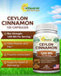 Natural Ceylon Cinnamon 1200mg, 120 Capsules, True Cinnamon Extract Supplement for Heart Health