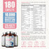 biophix Hair Skin and Nails Complex, 180 Caplets with 10,000 mcg Biotin for Healthy Aging