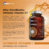 OmniBiotics Ultimate Vitamin C 2000 mg with Zinc, Elderberry, & Vitamin D3, 120 Vegan Tablets