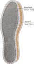pedag Deo Fresh Natural Terry Cloth & Sisal Insoles, Handmade in Germany, Fully Washable, Grey, US W13 M10 / EU 43,