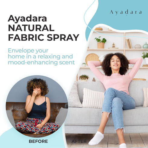Natural Fabric Spray, Lavender Room Spray Air Freshener, Odor Eliminator Mist, Aromatherapy Home Fragrance, Lavender Linen Spray for Bedding, Pillow, Sheet, Blanket and Clothing, 2000+ Sprays
