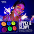 Water Activated UV Black Light Face and Body Paint, 6 Color Pack for Costume, Halloween, Club Makeup