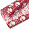 Ribbli Christmas Wrapping Paper Reversible Vintage Santa and Merry Christmas Red White