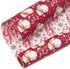 Ribbli Christmas Wrapping Paper Reversible Vintage Santa and Merry Christmas Red White