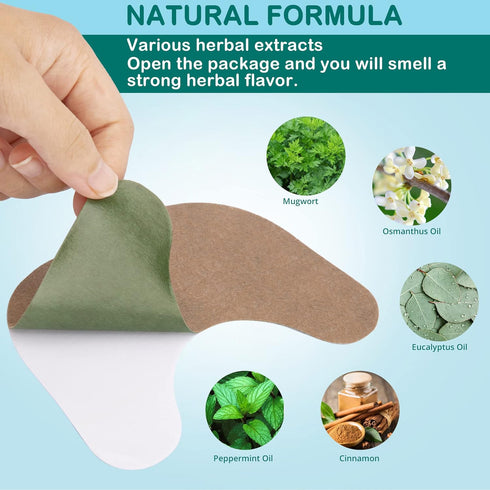 Knee Relief Heat Patches: 24 Count Natural Herbal Hot Patches for Arthritis Relief