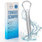 AILE Tongue Scraper, 100% Surgical Stainless Steel, Professional Metal Tongue Cleaner for Adults and Kids