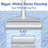 Large Lint Rollers for Carpet, DELOMO Sticky Rollers for Floor, 9.45 in with 3 Extendable Handle for Cleaning Carpets,
