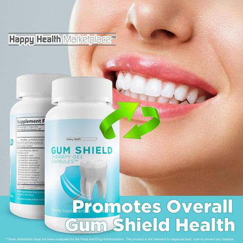 Gum Shield Therapy Gel Capsules, Our Best Oral Probiotics for Teeth and Gums, Dental Probiotics for Bad Breath
