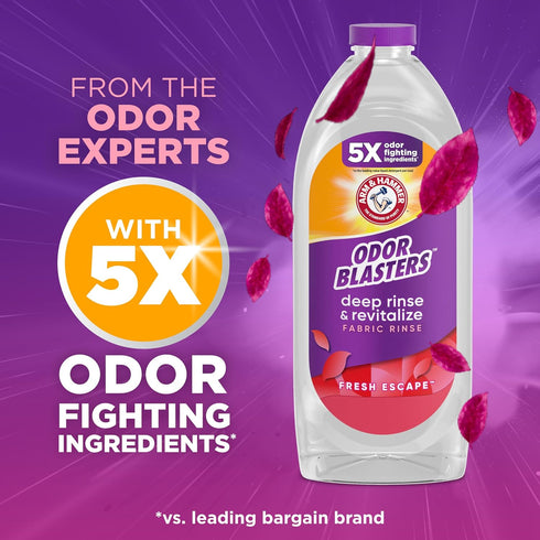 HAMMER 50 oz ARM & Odor Blasters Deep Rinse and Revitalize Fabric Rinse, Laundry Additive, Eliminates Sweat and Musty