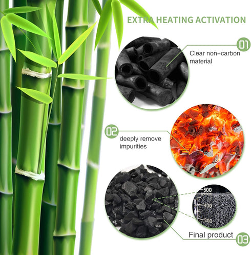 12 Pack Bamboo Air Purifying Bags, Activated Charcoal Odor Absorbers, Natural Car Air Freshener, Shoe Deodorizer