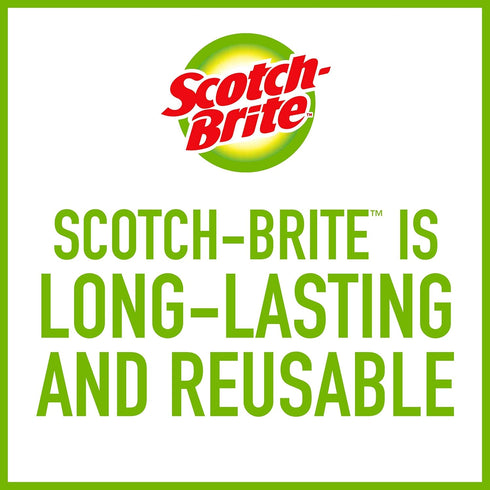 Scotch-Brite Dobie, All-Purpose Cleaning Pads, 3 Count (Pack of 8) | Multicolor Cleaning Pads for Various Surfaces