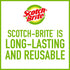 Scotch-Brite Dobie Pads, Non Scratch Cleaning Pads for Kitchen, Bathroom, and Household - 3 Count (Pack of 8) for Total