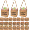 Motiskyy 24 Pcs 2.5 Inch Teacher Nurse Appreciation Succulent Wrap Bags Thank You
