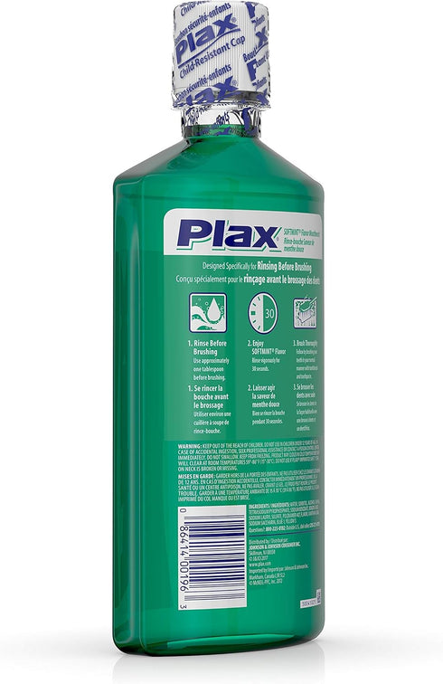 Plax Advanced PreBrushing Dental Rinse, Soft Mint, 24 Ounce