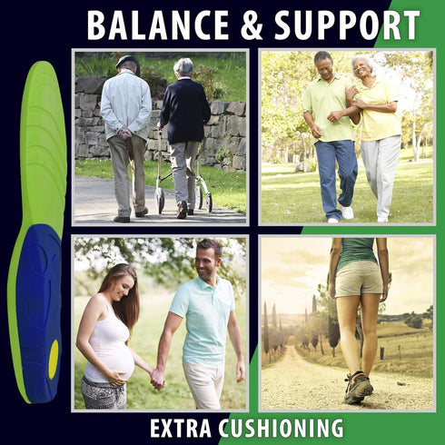 Stabilizer Orthotic Insoles by FootMatters - Large, Arch Support, Metatarsal and Heel Cradle, FSA/HSA Eligible