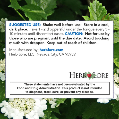 Herb Lore 4 oz After Birthing Ease Tincture Herbal Postpartum Drops for After Birth Cramping & Contractions with Cramp