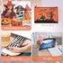 Reginary 20 Pcs Halloween Cosmetic Bags, Trick or Treat Gift Bags for Kids, Double Sided Printed Makeup Pouch with