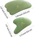 Set of 2 Gua Sha Facial Massagers, Jade Stone Skincare Tools for Excellent Massage and Relaxation