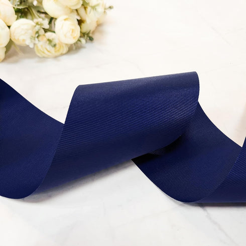 CT CRAFT LLC Grosgrain Solid Fabric Ribbon 3 Inch x 25 Yds Navy Blue for Christmas Home Decor Gift Wrapping DIY Crafts Hair Bow Scrapbook by CT CRAFT LLC