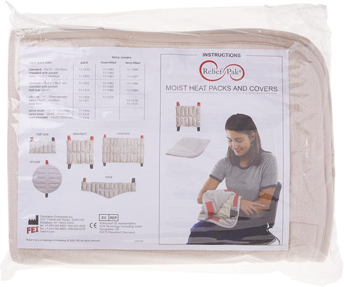 Relief Pak 11-1360 Standard Terry Cover Hot Pack, 27" x 19.5"