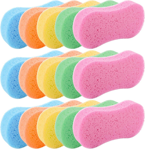 TOPZEA 15 Pcs Car Wash Sponges – Handy Cleaning Scrubber Washing Sponge Pads for Cars and Kitchen