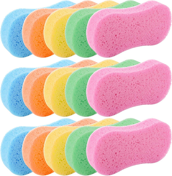 TOPZEA 15 Pcs Car Wash Sponges – Handy Cleaning Scrubber Washing Sponge Pads for Cars and Kitchen