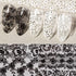 Holographic Nail Foil Transfer Stickers, Black White Lace Laser Foils for Nail Art Supplies, 10 Rolls