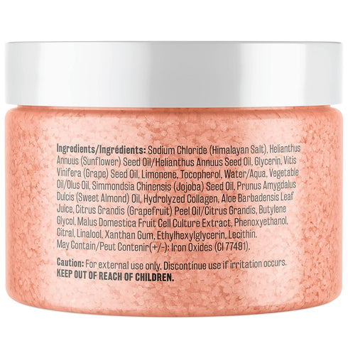Himalayan Salt Scrub Face Foot & Body Exfoliator, Natural Exfoliating Salt Scrub with Collagen for Skin Care