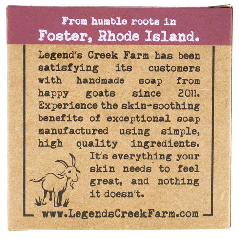 Legend's Creek Farm Goat Milk Soap - 5 Oz Cleansing Moisturizing Bar for Hands and Body (Sandalwood Patchouli, Pack of