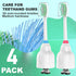 Replacement Heads for Philips Sonicare E Series Electric Toothbrush, 4 Pack for HX7023/64, HX7023/30, White