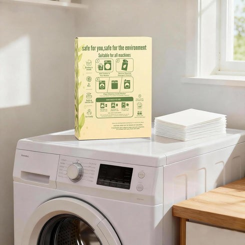 NebHop 40 (80 Eco Friendly Laundry Detergent Sheets Biodegradable Detergent Strips, Fresh Linen Scent, Hypoallergenic