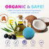 Organic Dino Bath Bombs for Kids, 3 Large Bath Bomb Kit with Surprise Dinosaurs Inside