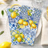 80Pcs Blue Yellow Lemons Paper Guest Napkins, 3 Ply Disposable Dinner Hand Napkin Towel for Party Supplies