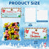 Watersay Wrapping(50 Sets,Cocoa) Christmas Treat Bags Toppers with Self Adhesive Bag Cute Winter Hot Chocolate Candy