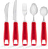 Special Supplies Adaptive Utensils Set, 5-Piece Non-Slip Handles for Hand Tremors, Arthritis, or Elderly Use