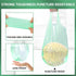 2.6 Gallon Trash Bag, 150 Count, Unscented Strong Handle Tie Garbage Bags for Kitchen, Bathroom, Bedroom, Office