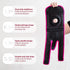 KARM Kids Knee Brace - Adjustable Compression Support for Osgood Schlatter, Pain, Sports, Meniscus Tear, Pink