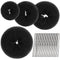 Teenitor Hair Donut, Hair Bun Maker, Black (Extra-large, Large, Medium and Small)