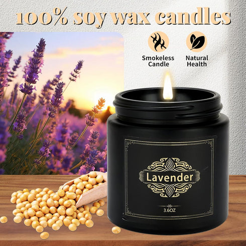 Nuo Cai Duo Sets 6 Pack Sets Scented Candles Gift for Men, Soy Candles for Home Scented, Dad Gifts for Fathers Day