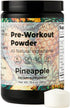 Santa Cruz Paleo Natural Pre Workout Powder, Pineapple, Keto Electrolytes with Magnesium, 30 Servings for Energy &