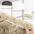 MORICA Invisible Wire Hair Extensions - 20 Inch Halo Long Wavy Synthetic Hairpiece for Women (Ash Blonde Mixed Light