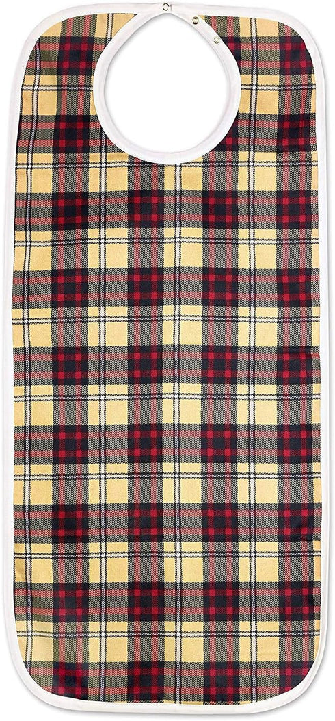 Washable Adult Bibs for Eating - Multi-Color Clothing Protectors for Men and Women