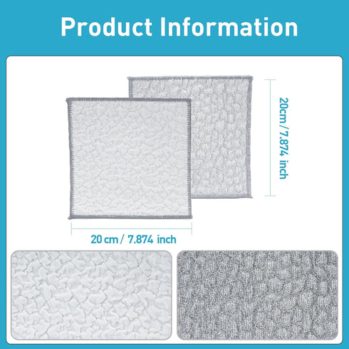 XHWXYQ (6pcs, New Upgrade Non Scratch Wire Dishcloth, Multipurpose Wire Dishwashing Rags for Kitchen, Wet and Dry