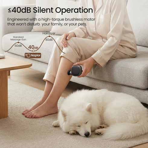 Naplor 4 Pocket Mini Massage Gun, Mothers Day Gifts, Small Portable Massager for Travel | Quiet Handheld Electric