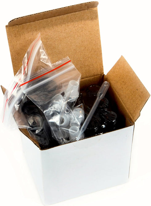 Vivaplex 10 ml Amber Glass Roll-on Bottles, 6 Pack with Stainless Steel Roller Balls, .5 ml Dropper Included