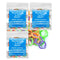 Neon non-Latex 3 Packs 300 counts 5/16inch Heavy Intraoral Elastic Bands, Orthodontic Dental Rubber Bands Made in US